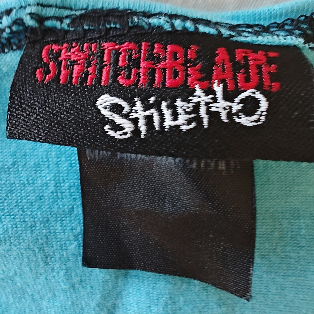 Switchblade Stiletto Polka Dot Tie-Front Top - Picture 2 of 2